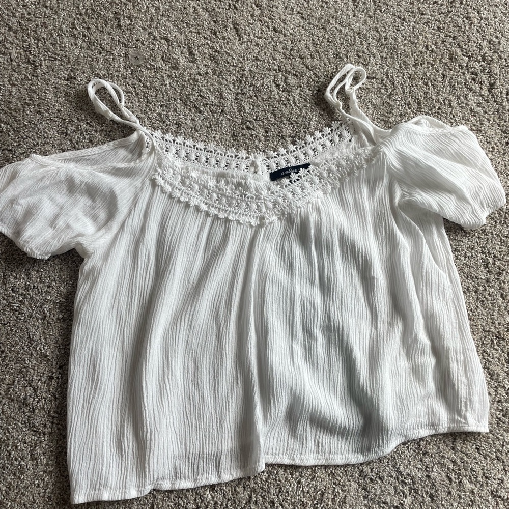 White ambiance off the shoulder top size small